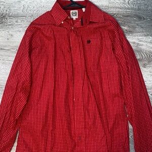Cinch Red Casual Button Down Shirt